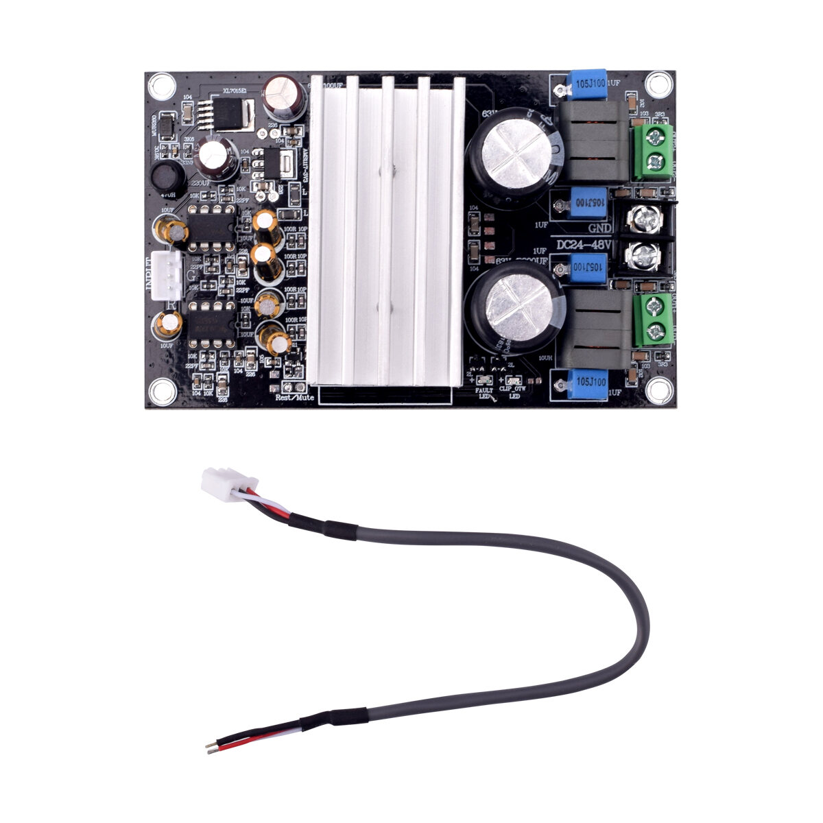 D C24-48V Tpa3255 Amplifier Board High Power 300W +300W Class D Audio Amplifier 2.0 Digital