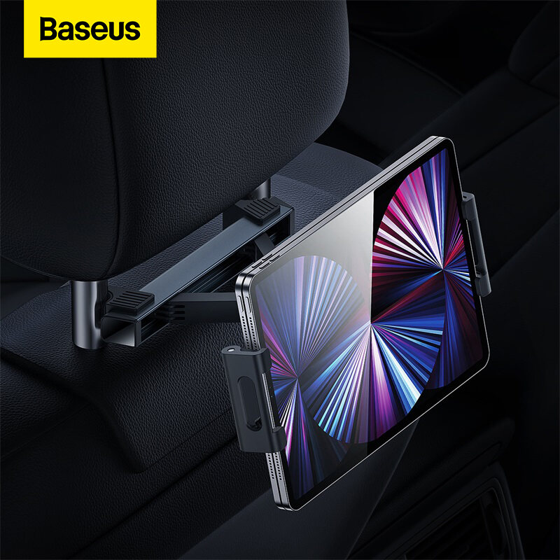 Baseus Car Back Seat Headrest Holder for iPad Rear Headrest Mounting Bracket Reversible Car iPad Holder for Work Study Watch TV