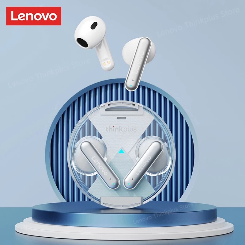 Lenovo LP10 Bluetooth Wireless Earphone Bluetooth 5.2 Earbuds TWS Noise Canceling Ear Phone Touch Control Low Latency Gaming Headphone With Mic Support Call Video IOS Android Universal