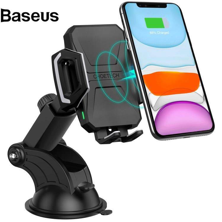 Baseus CHOETECH T521-S Car Cellphone Bracket 10W Wireless Charger with Suction Cup Base