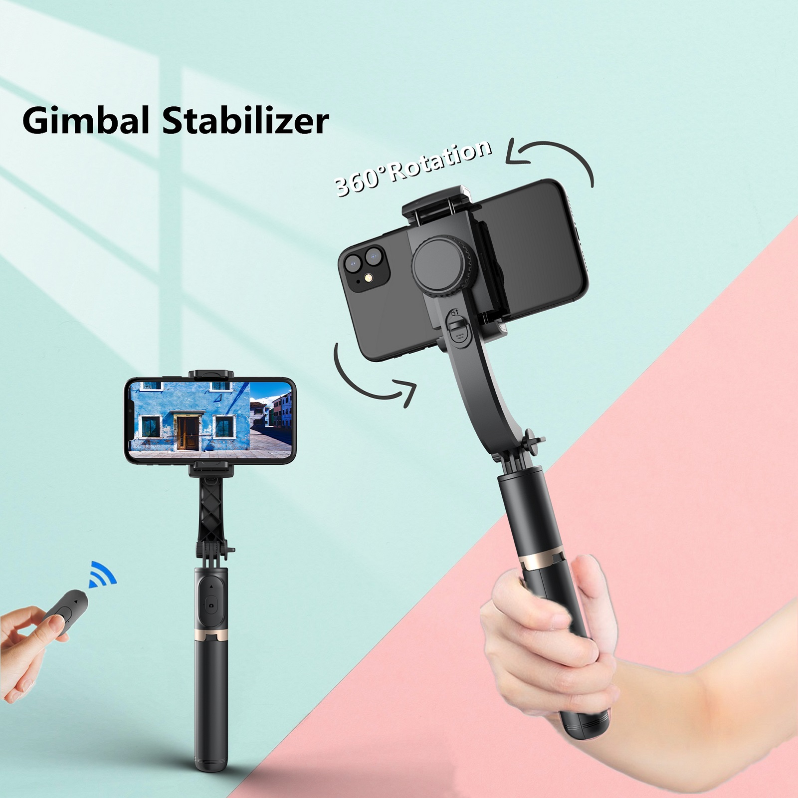 L08/Q08 Anti-shake Gimbal Tripod Bluetooth Selfie Stick,gimbal stabilizer for phone vlogging,gimbals for smartphone,gimbal for cellphone,phone stabilizer for vlogging